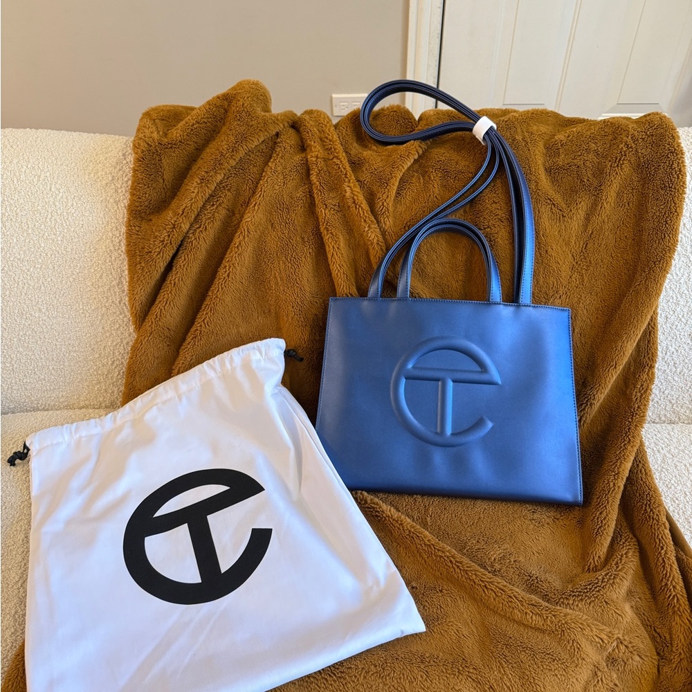Telfar Cobalt Blue Medium Shopping Bag